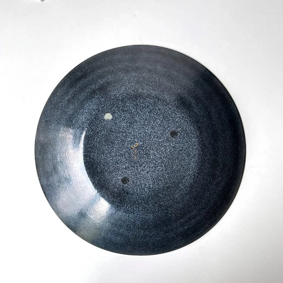 Sascha Brastoff MCM Enamel & Copper Floral Serving Bowl - Picture 6 of 6